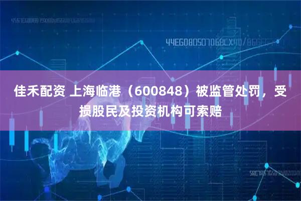 佳禾配资 上海临港（600848）被监管处罚，受损股民及投资机构可索赔